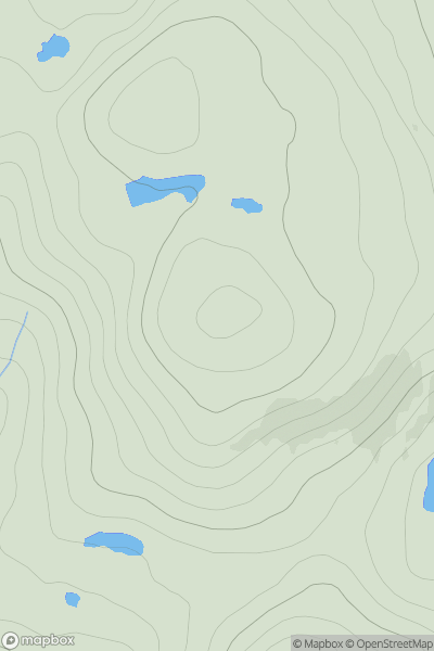 Thumbnail image for Meall Odhar [Loch Broom to Strath Oykel] showing contour plot for surrounding peak